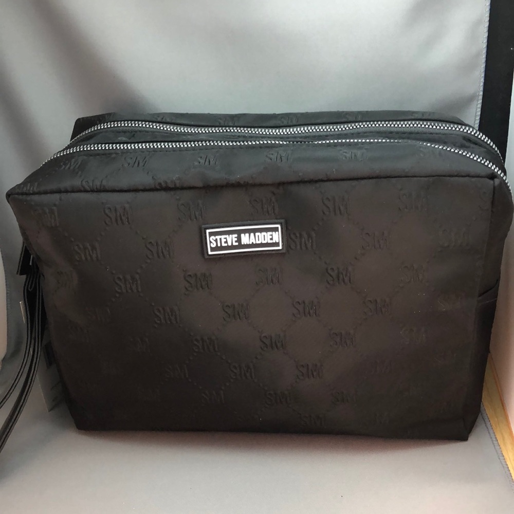 Betsey Johnson Embossed Double Zip Cosmetic Bag